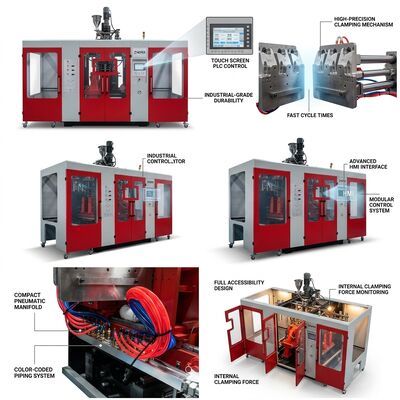 Industrial Drum Barrel PE Extrusion Blow Molding Machine MP100FD