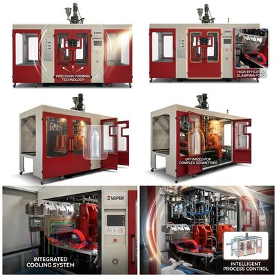 Multi-Material PE PP Extrusion Blow Molding Machine MP100FD 100mm